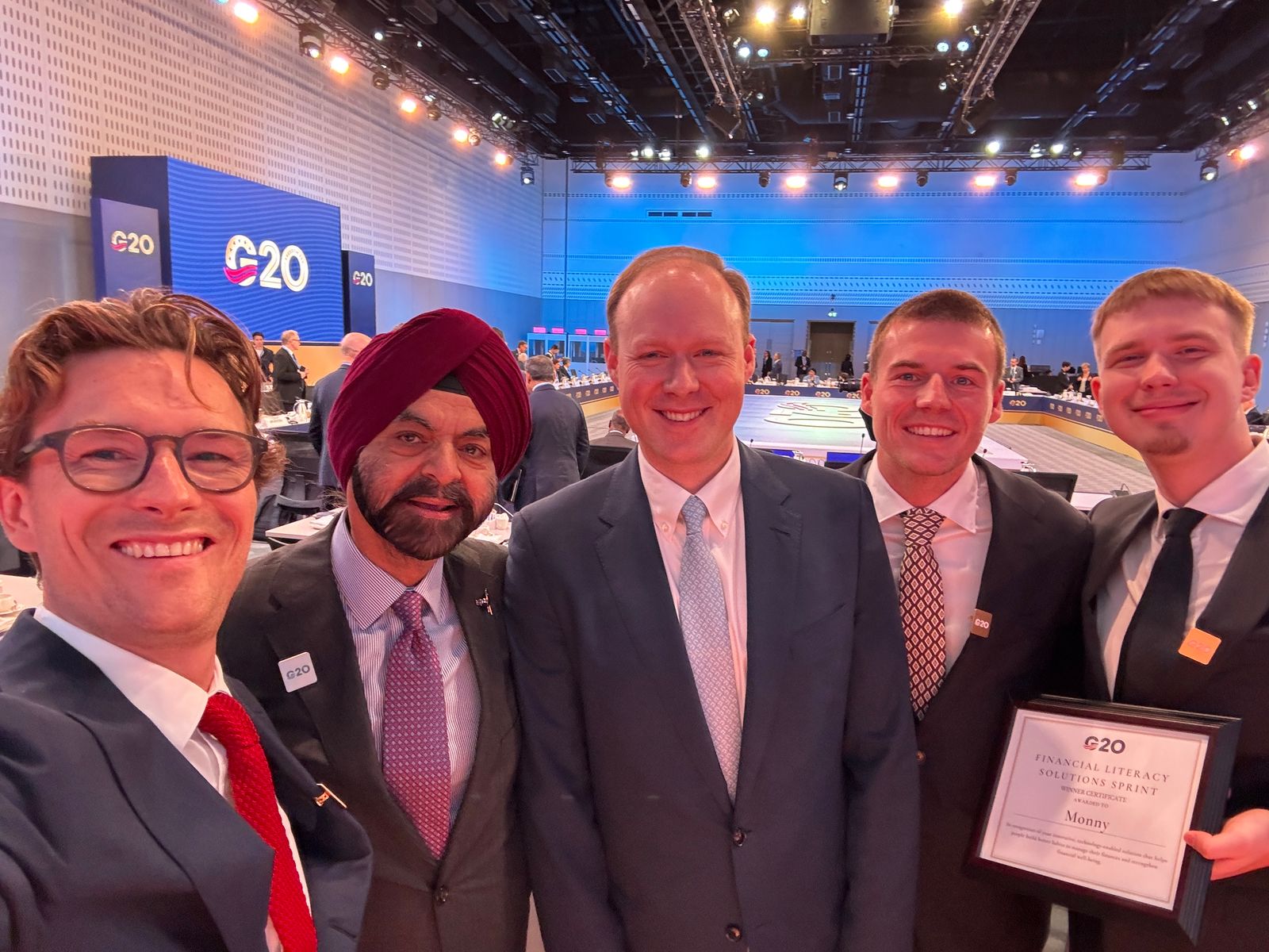 Ajay Banga and Francis Brooke Monny Founding team G20 World Bank